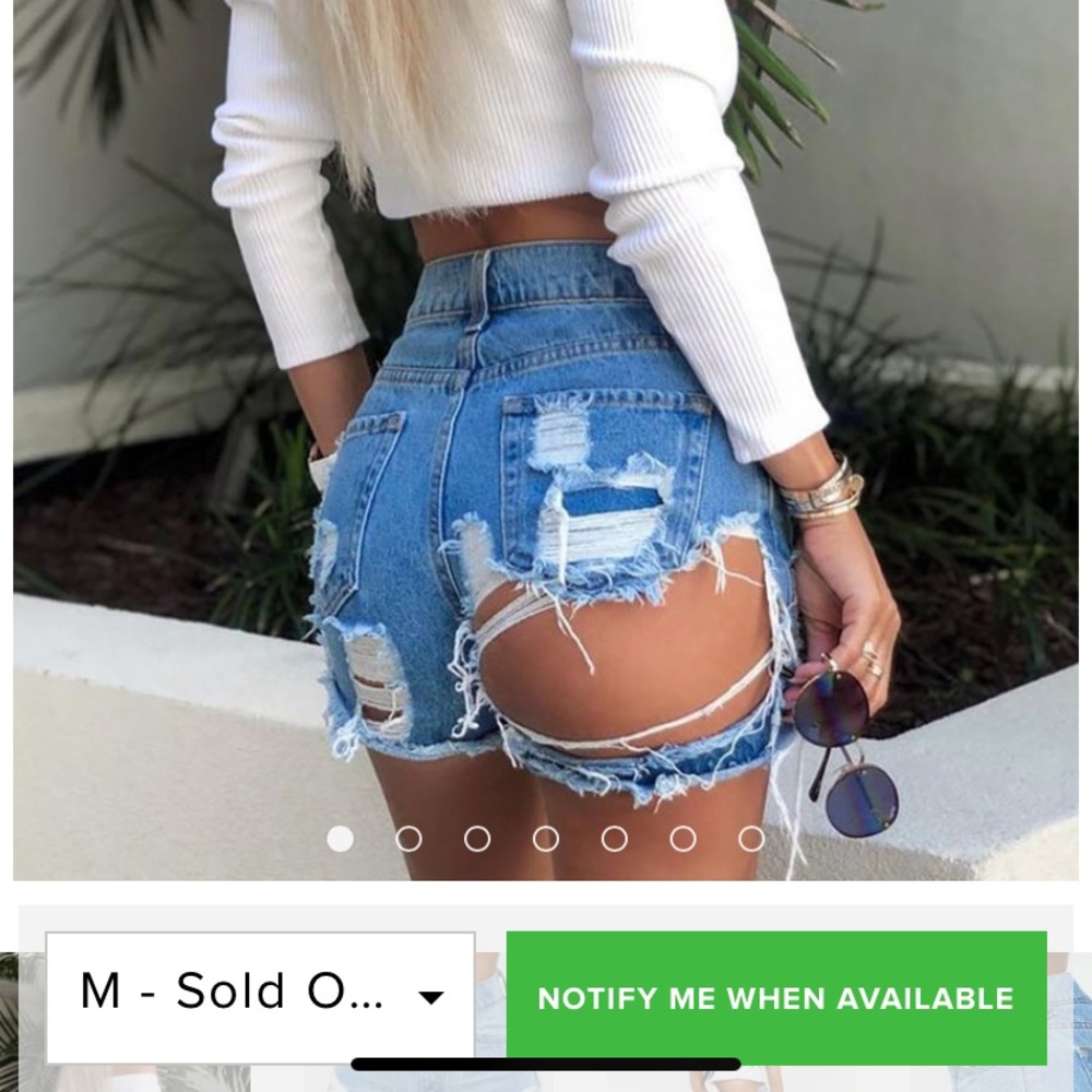 Fashion Nova Denim Shorts - Sold Out online!